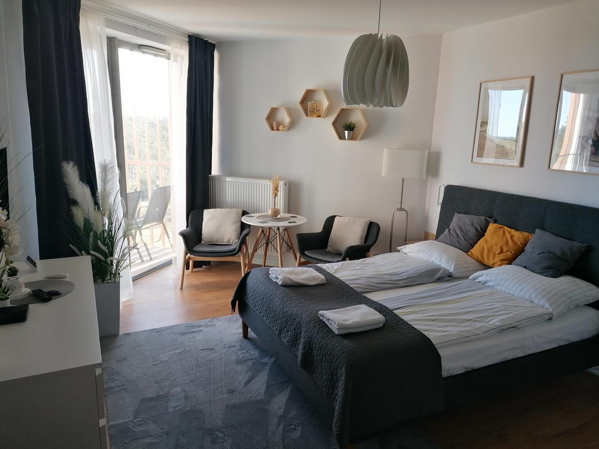 Pinea Apartament Z Widokiem Na Morze Z Basenem I Spa Przy Plazy Pobierowo Exterior foto